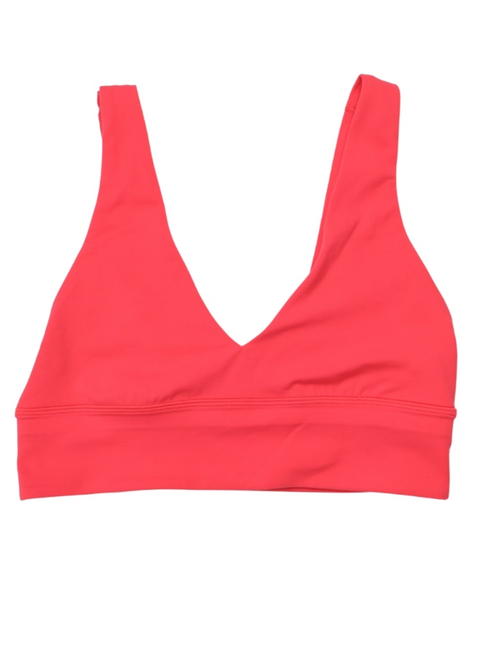 Lululemon V-Neck Sports Bra Women's Size 8 Coral Pink